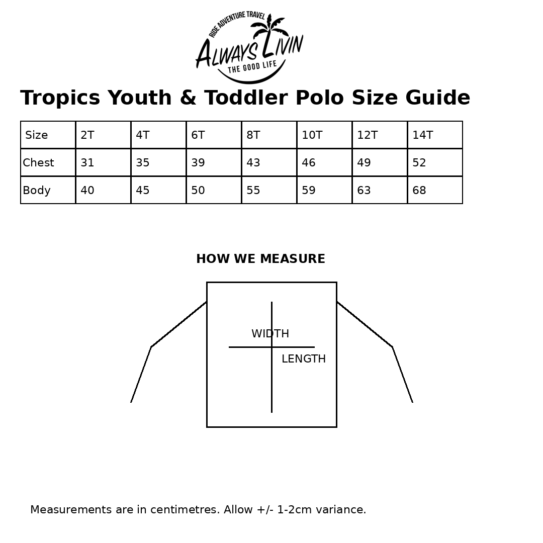 Tropics Toddler Polo | Kids Fishing Shirt | Always Livin