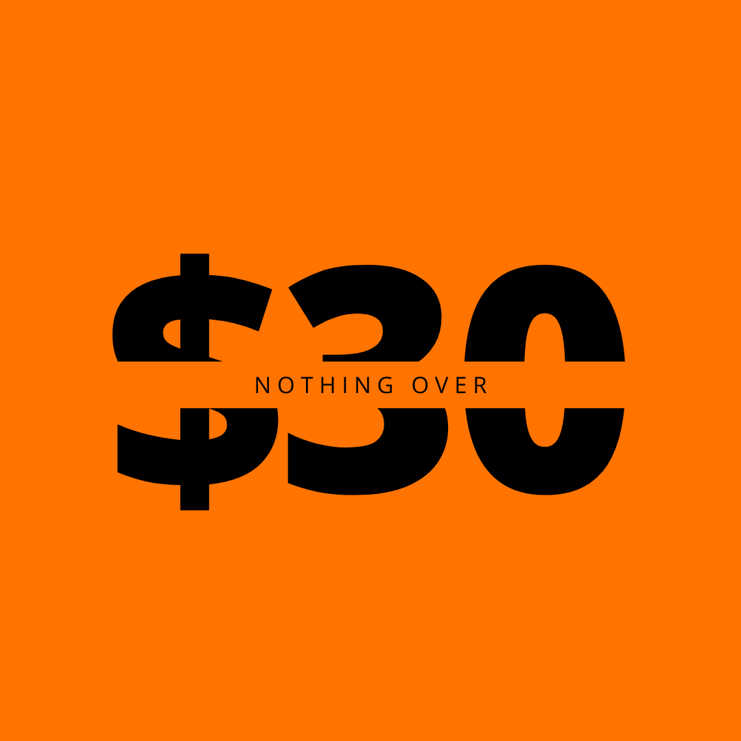 Nothing Over $30