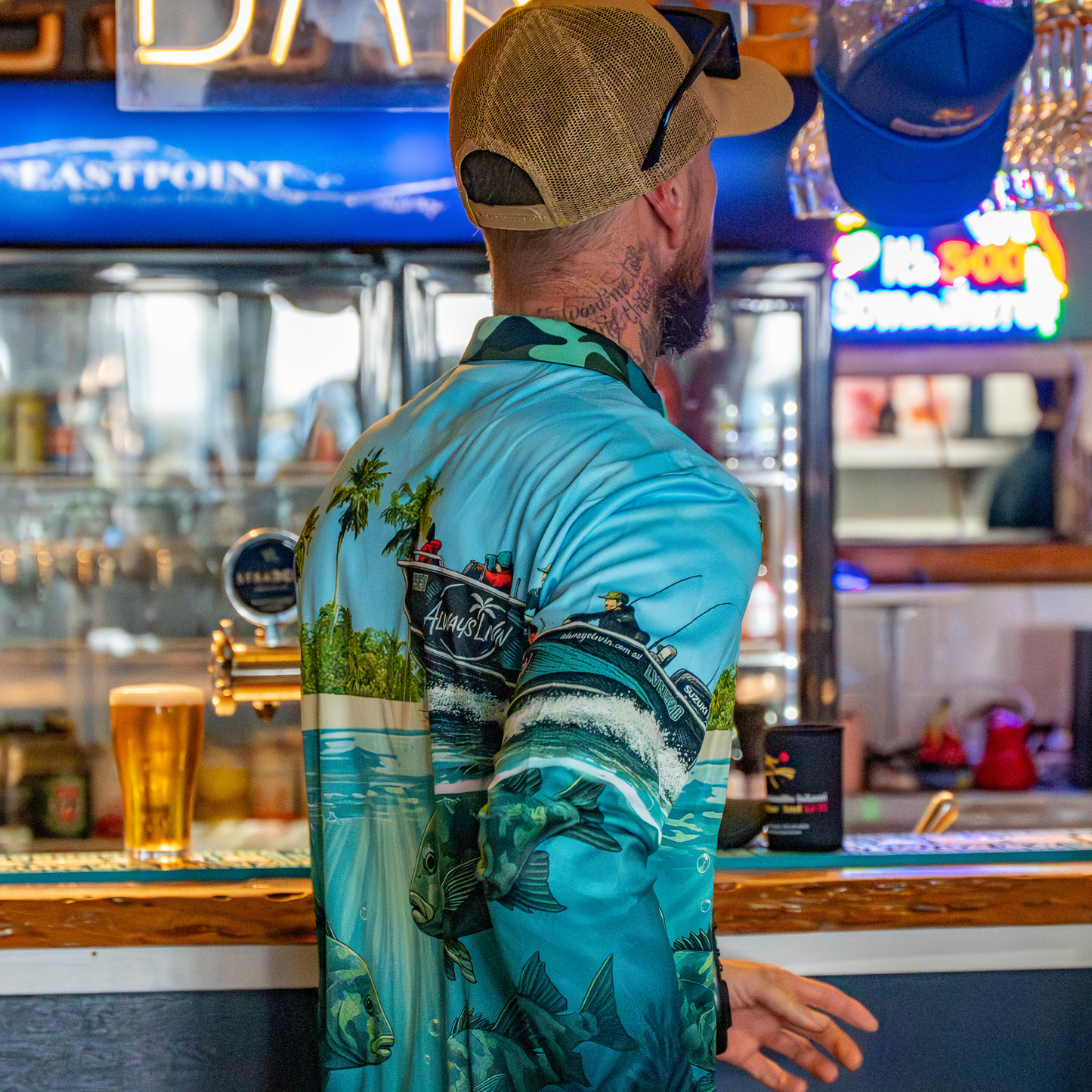 Tropics Adult Polo | UPF Fishing Shirt | Always Livin