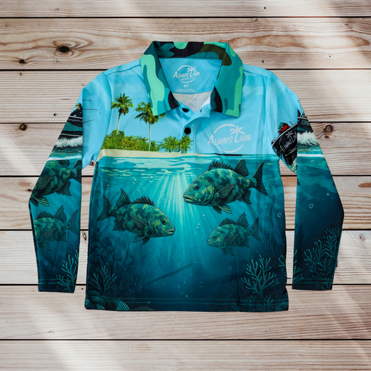Tropics Toddler Polo | Kids Fishing Shirt | Always Livin