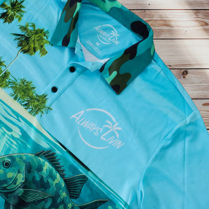 Tropics Adult Polo | UPF Fishing Shirt | Always Livin
