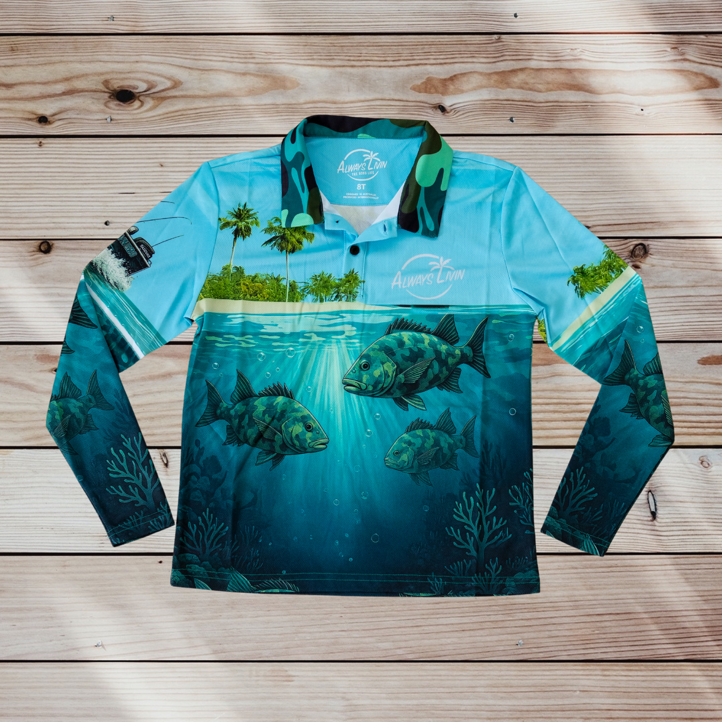Tropics Youth Polo | Kids Fishing Shirt | Always Livin