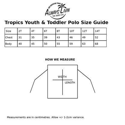 Tropics Toddler Polo | Kids Fishing Shirt | Always Livin