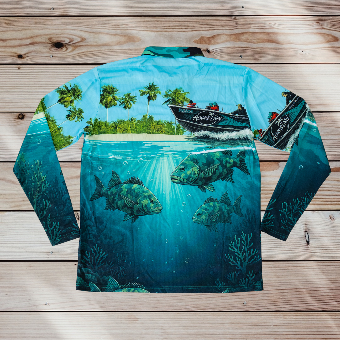 Tropics Adult Polo | UPF Fishing Shirt | Always Livin