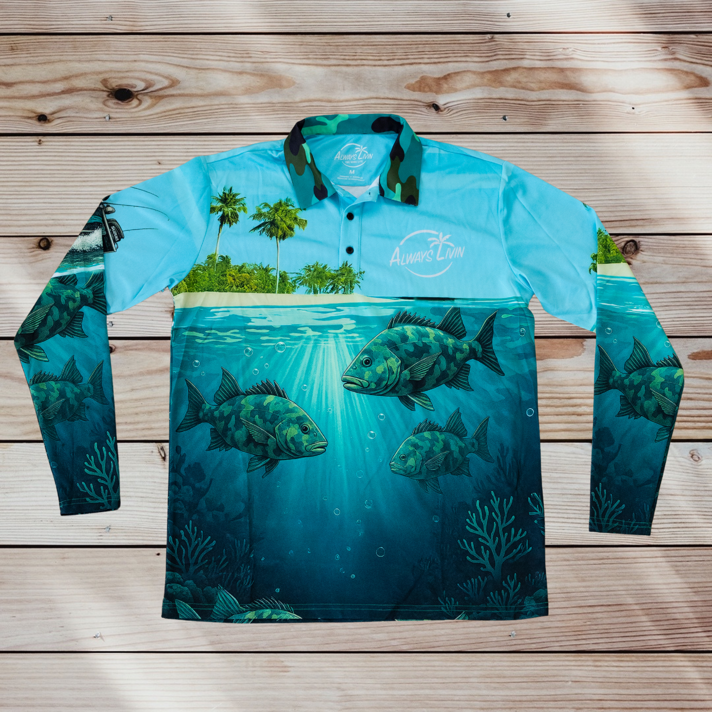 Tropics Adult Polo | UPF Fishing Shirt | Always Livin