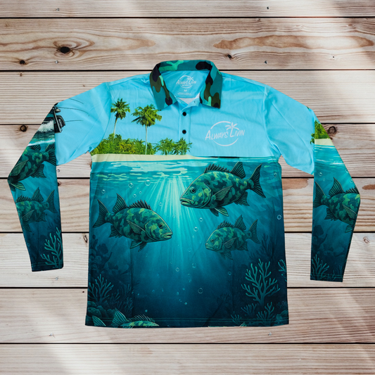 Tropics Adult Polo | UPF Fishing Shirt | Always Livin