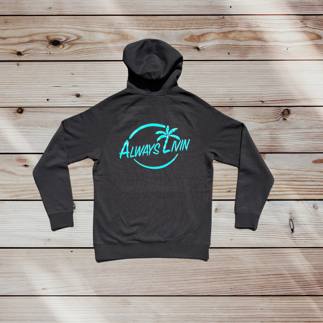 Vital Signature Pullover Black | Turquoise
