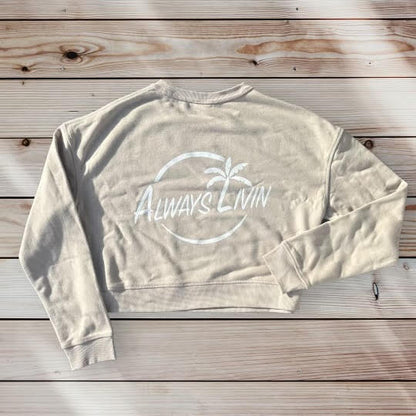 Ladies Crop Crewneck