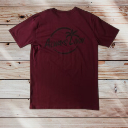 Vital Signature Tee Maroon