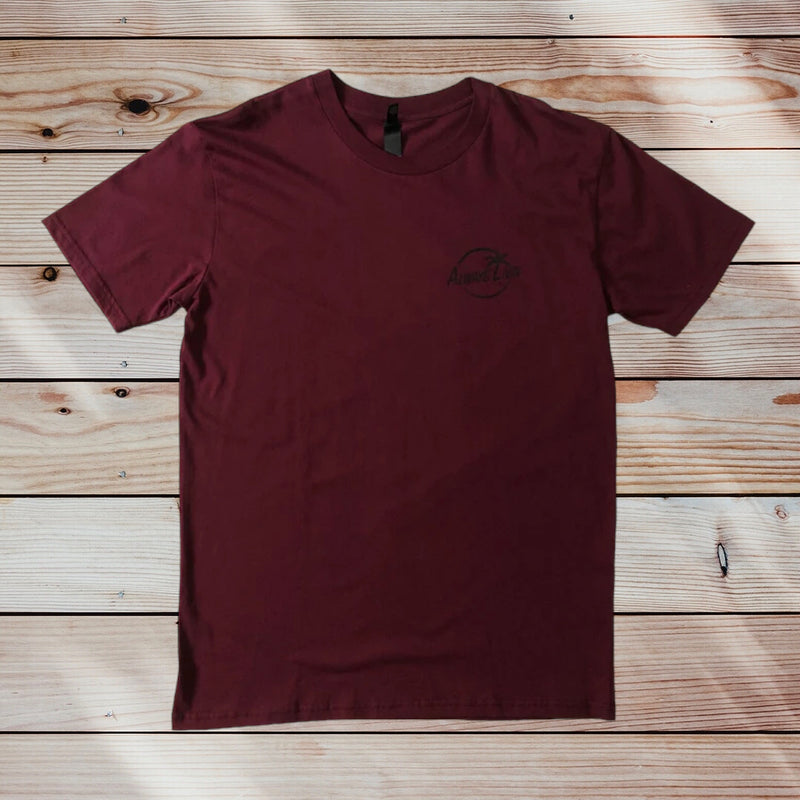 Vital Signature Tee Maroon